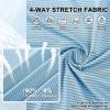 imageMens Golf Polo Shirt Moisture Wicking Dry Fit Performance Athletic Short Sleeve Striped Golf Shirts for MenGreen Ash Stripe