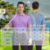 imageMens Golf Polo Shirt Moisture Wicking Dry Fit Performance Athletic Short Sleeve Striped Golf Shirts for MenGrey Enerald Stripe