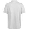 imageMens Golf Polo Shirt Moisture Wicking Dry Fit Performance Athletic Short Sleeve Striped Golf Shirts for MenGrey White Stripe