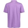 imageMens Golf Polo Shirt Moisture Wicking Dry Fit Performance Athletic Short Sleeve Striped Golf Shirts for MenLilac Stripe