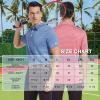 imageMens Golf Polo Shirt Moisture Wicking Dry Fit Performance Athletic Short Sleeve Striped Golf Shirts for MenMaroon Stripe