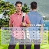 imageMens Golf Polo Shirt Moisture Wicking Dry Fit Performance Athletic Short Sleeve Striped Golf Shirts for MenTurquoise Stripe