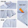 imageMens Golf Polo Shirt Moisture Wicking Dry Fit Performance Athletic Short Sleeve Striped Golf Shirts for MenYellow Stripe
