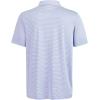 imageMens Golf Polo Shirt Moisture Wicking Dry Fit Performance Athletic Short Sleeve Striped Golf Shirts for MenYellow Stripe