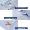 imageMens Golf Polo Shirt Moisture Wicking Dry Fit Performance Athletic Short Sleeve Striped Golf Shirts for MenYellow Stripe