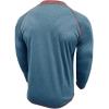 imageMens Long Sleeve Henley Shirts Casual Button TShirt Classic Cotton Lightweight Tees Stylish Pullover TopsBlue