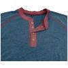 imageMens Long Sleeve Henley Shirts Casual Button TShirt Classic Cotton Lightweight Tees Stylish Pullover TopsBlue
