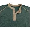imageMens Long Sleeve Henley Shirts Casual Button TShirt Classic Cotton Lightweight Tees Stylish Pullover TopsGreen