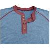 imageMens Long Sleeve Henley Shirts Casual Button TShirt Classic Cotton Lightweight Tees Stylish Pullover TopsLightblue