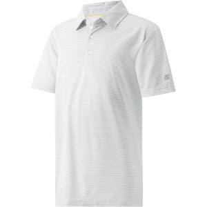 imageBoys Polo Shirts Short Sleeve Striped Performance Moisture Wicking Dry Fit Golf Shirts for Boys Youth KidsGrey White Stripe