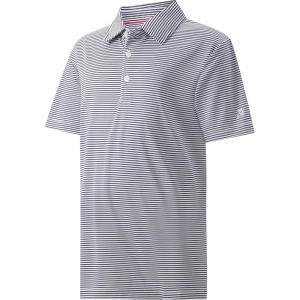 imageBoys Polo Shirts Short Sleeve Striped Performance Moisture Wicking Dry Fit Golf Shirts for Boys Youth KidsNavy Stripe