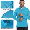imageFT FENTENG Quarter Zip Pullover Men Dry Fit Performance Long Sleeve Mock Neck Sports Golf 14 Zip Sweatshirts for Men M