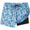 imageFT FENTENG Boys Swim Trunks with Compression Liner Boys Stretch Swim Shorts Quick Dry 2 in 1 Beach Shorts 417 YOcean Space