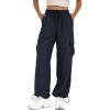 imageLzzidou Womens Hiking Pants Lightweight Waterproof Quick Dry Cargo Pants with 4 Pockets Travel Outdoor ClothesNavy Blue