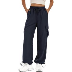 imageLzzidou Womens Hiking Pants Lightweight Waterproof Quick Dry Cargo Pants with 4 Pockets Travel Outdoor ClothesNavy Blue