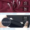 image:imageMens Swim Trunks 9 Board Shorts with Compression Liner Swimsuit Builtin Bathing Suit Quick Dry Swimwear Zipper PocketBordeaux Red