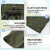 image:imageMens Swim Trunks 9 Board Shorts with Compression Liner Swimsuit Builtin Bathing Suit Quick Dry Swimwear Zipper PocketOlive Green