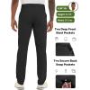 image:imageLzzidou Mens Golf Pants Classic Fit  Quick Dry Performance Trousers Water Resistant Lightweight Work amp Travel SlacksBlack
