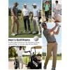 image:imageLzzidou Mens Golf Pants Classic Fit  Quick Dry Performance Trousers Water Resistant Lightweight Work amp Travel SlacksGrey