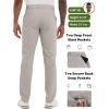 image:imageLzzidou Mens Golf Pants Classic Fit  Quick Dry Performance Trousers Water Resistant Lightweight Work amp Travel SlacksGrey