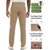 image:imageLzzidou Mens Golf Pants Classic Fit  Quick Dry Performance Trousers Water Resistant Lightweight Work amp Travel SlacksKhaki