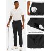 image:imageMens Slim Fit Golf Pants Lightweight Comfortable Dress Pants Slacks Trousers for Work amp Casual with Pockets 303234Black