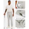 image:imageMens Slim Fit Golf Pants Lightweight Comfortable Dress Pants Slacks Trousers for Work amp Casual with Pockets 303234Light Grey