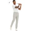image:imageMens Slim Fit Golf Pants Lightweight Comfortable Dress Pants Slacks Trousers for Work amp Casual with Pockets 303234Light Grey
