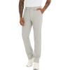 image:imageMens Slim Fit Golf Pants Lightweight Comfortable Dress Pants Slacks Trousers for Work amp Casual with Pockets 303234Light Grey