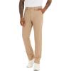 image:imageMens Slim Fit Golf Pants Lightweight Comfortable Dress Pants Slacks Trousers for Work amp Casual with Pockets 303234Light Khaki