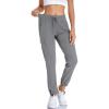 image:imageWomens Lightweight Cargo Joggers Quick Dry Hiking Pants UPF50 Athletic Workout Casual Outdoor Pants with Zipper PocketsGray