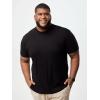 image:imageFresh Clean Threads Mens Crew Neck TShirts  Short Sleeve Fitted Style Soft CottonPoly Blend TagFree ComfortBlack 1 Pack