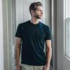 image:imageFresh Clean Threads Mens Crew Neck TShirts  Short Sleeve Fitted Style Soft CottonPoly Blend TagFree ComfortBlack 1 Pack
