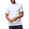 image:imageFresh Clean Threads Mens Crew Neck TShirts  Short Sleeve Fitted Style Soft CottonPoly Blend TagFree ComfortWhite 1 Pack