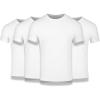 image:imageFresh Clean Threads Mens Crew Neck TShirts  Short Sleeve Fitted Style Soft CottonPoly Blend TagFree ComfortWhite 4 Pack