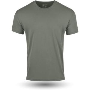 image:imageFresh Clean Threads Mens Crew Neck TShirts  Short Sleeve Fitted Style Soft CottonPoly Blend TagFree ComfortMercury Green 1 Pack