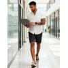 image:imageLzzidou Mens 7 Dress Golf Shorts Stretch Lightweight amp Quick Dry Casual Short with Pockets for Work amp BusinessBlack