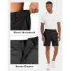 image:imageLzzidou Mens 7 Dress Golf Shorts Stretch Lightweight amp Quick Dry Casual Short with Pockets for Work amp BusinessBlack