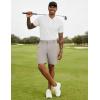 image:imageLzzidou Mens 7 Dress Golf Shorts Stretch Lightweight amp Quick Dry Casual Short with Pockets for Work amp BusinessLight Grey