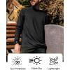 image:imageMens UPF 50 Long Sleeve Tee Shirts UV Sun Protection Quick Dry Tee Shirt Swim Athletic Running WorkoutBlack
