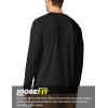 image:imageMens UPF 50 Long Sleeve Tee Shirts UV Sun Protection Quick Dry Tee Shirt Swim Athletic Running WorkoutBlack