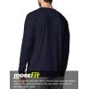 image:imageMens UPF 50 Long Sleeve Tee Shirts UV Sun Protection Quick Dry Tee Shirt Swim Athletic Running WorkoutNavy Blue
