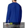 image:imageMens UPF 50 Long Sleeve Tee Shirts UV Sun Protection Quick Dry Tee Shirt Swim Athletic Running WorkoutRoyal Blue
