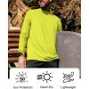 image:imageMens UPF 50 Long Sleeve Tee Shirts UV Sun Protection Quick Dry Tee Shirt Swim Athletic Running WorkoutSafety Yellow