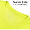 image:imageMens UPF 50 Long Sleeve Tee Shirts UV Sun Protection Quick Dry Tee Shirt Swim Athletic Running WorkoutSafety Yellow