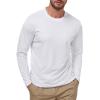 image:imageMens UPF 50 Long Sleeve Tee Shirts UV Sun Protection Quick Dry Tee Shirt Swim Athletic Running WorkoutWhite