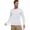 image:imageMens UPF 50 Long Sleeve Tee Shirts UV Sun Protection Quick Dry Tee Shirt Swim Athletic Running WorkoutWhite