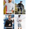 image:imageMens UPF 50 Long Sleeve Tee Shirts UV Sun Protection Quick Dry Tee Shirt Swim Athletic Running WorkoutWhite