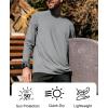 image:imageMens UPF 50 Long Sleeve Tee Shirts UV Sun Protection Quick Dry Tee Shirt Swim Athletic Running WorkoutZ2 White  Grey