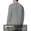 image:imageMens UPF 50 Long Sleeve Tee Shirts UV Sun Protection Quick Dry Tee Shirt Swim Athletic Running WorkoutZ2 White  Grey